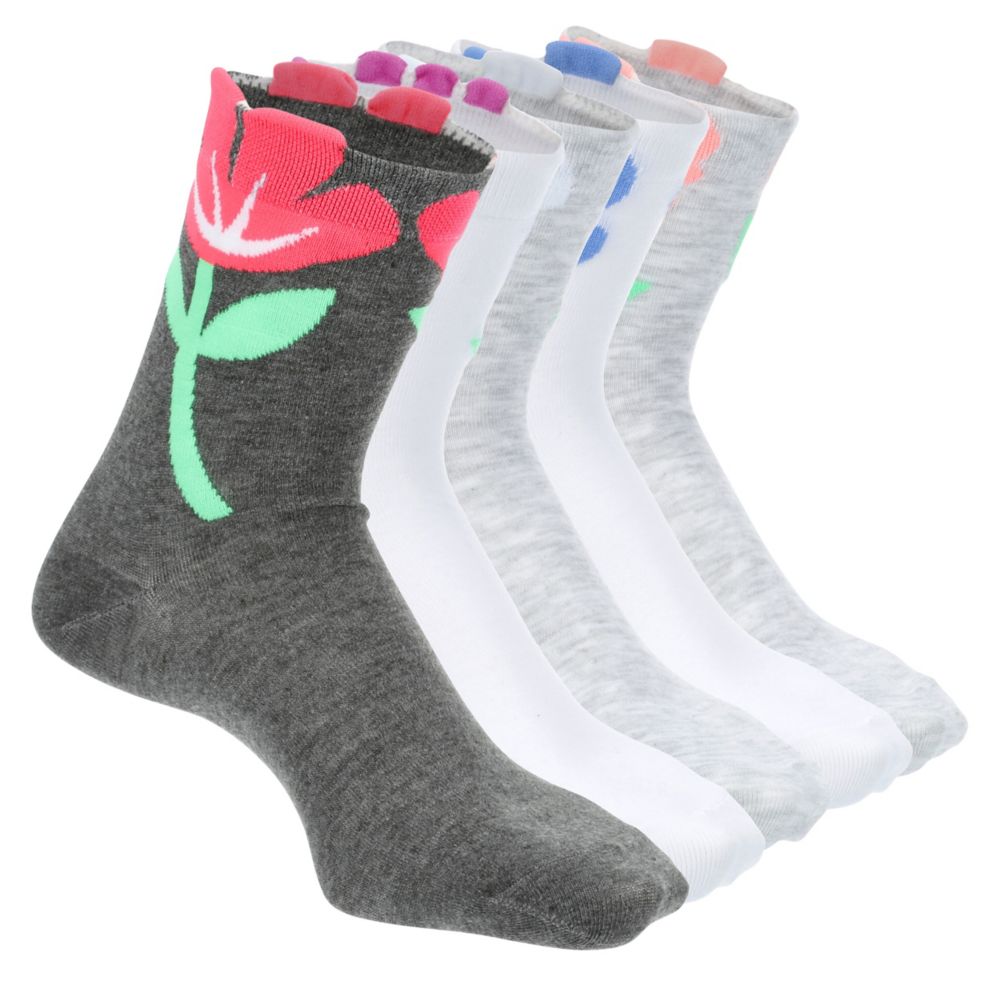 WOMENS TAB QUARTER SOCKS 5 PAIRS