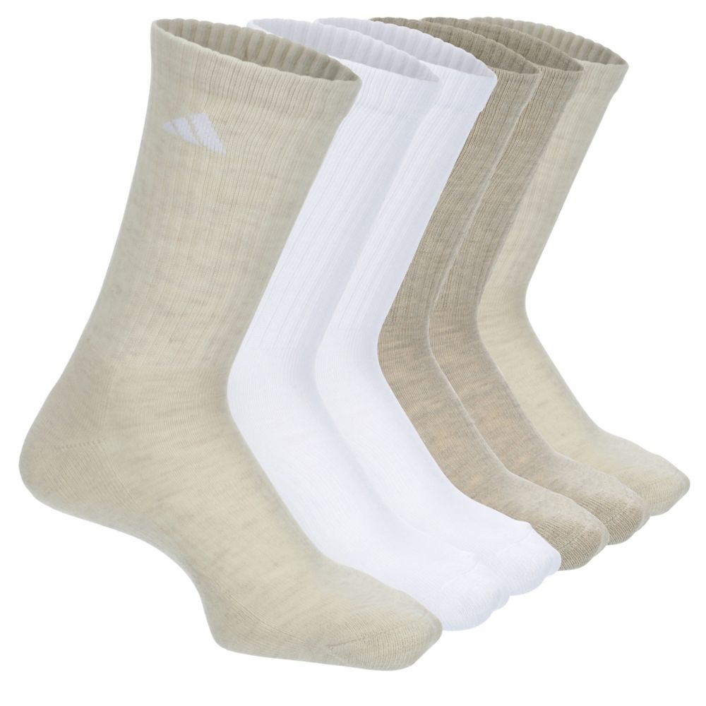 WOMENS CUSHIONED CREW SOCKS 6 PAIRS