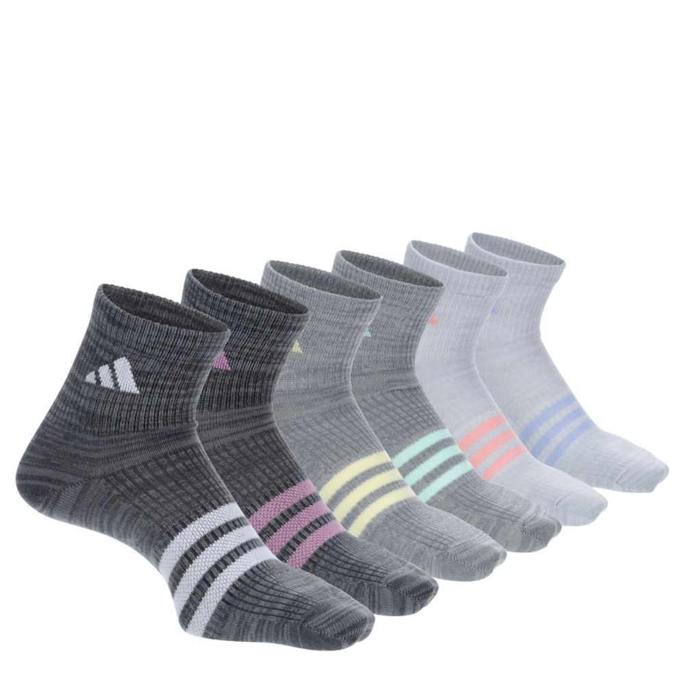 GIRLS SUPERLITE SUPERLITE QUARTER SOCKS 6 PAIRS