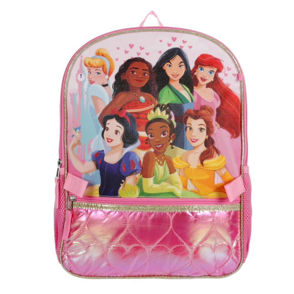 GIRLS PRINCESS 5 PIECE BACKPACK SET