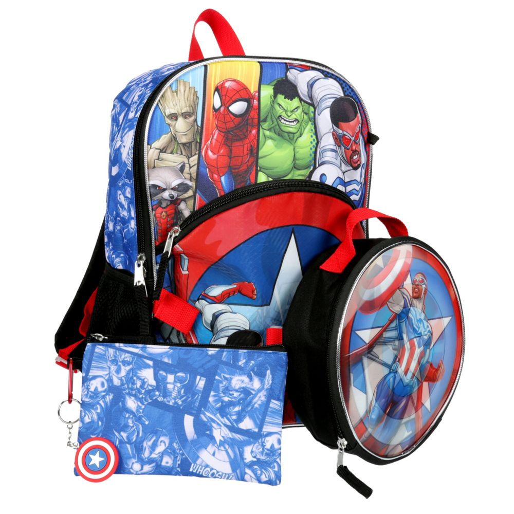 BOYS MARVEL 5 PIECE BACKPACK SET