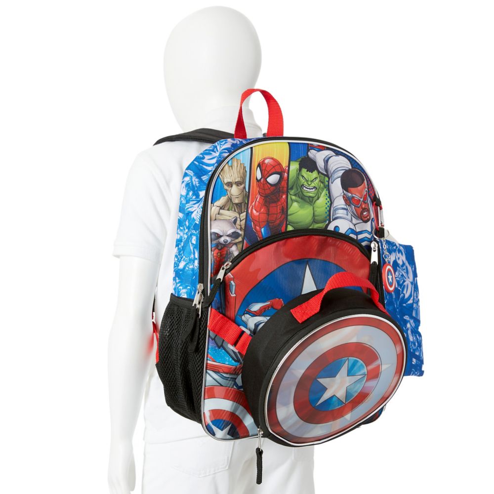 BOYS MARVEL 5 PIECE BACKPACK SET