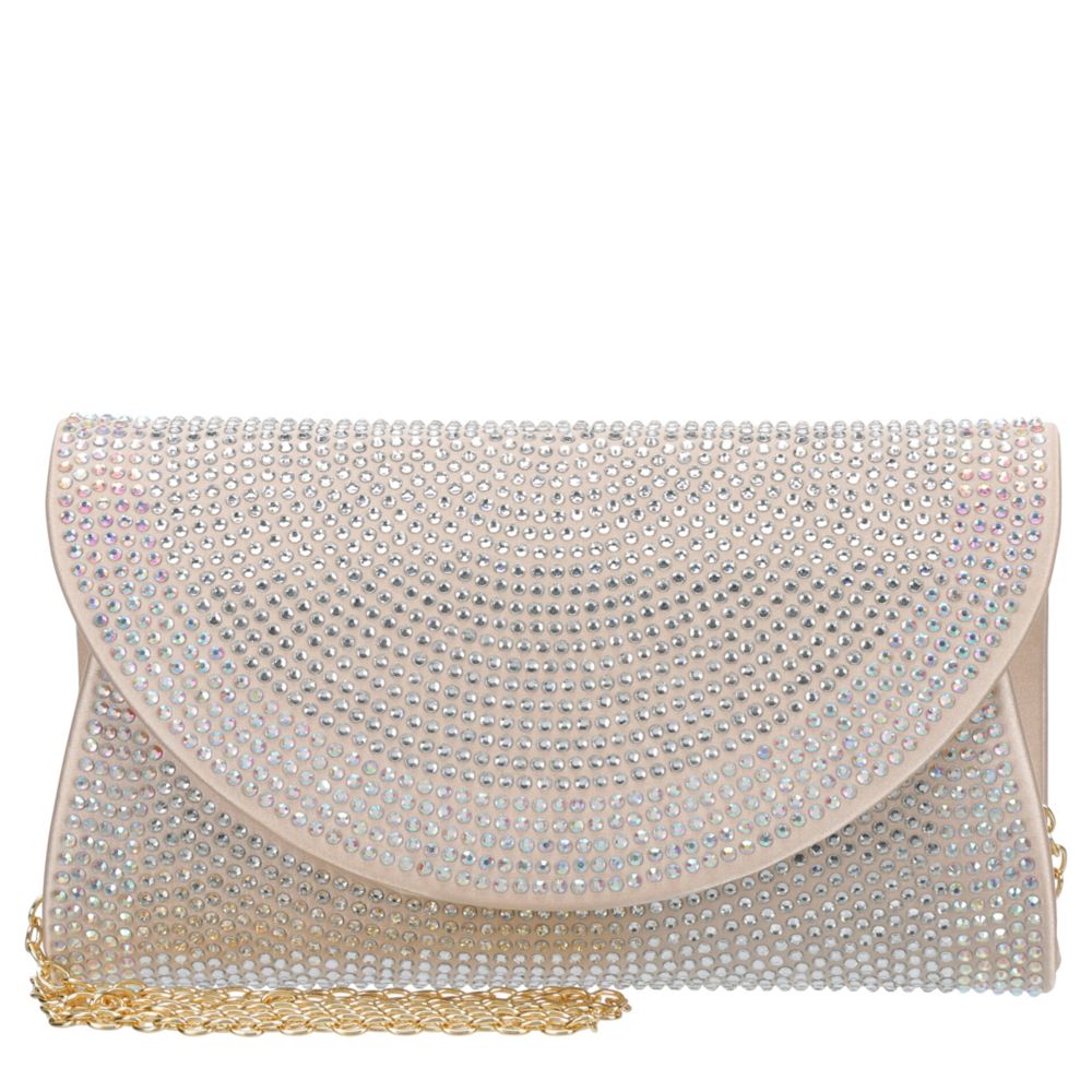 WOMENS FULLY CRYSTAL FLAP CLUTCH