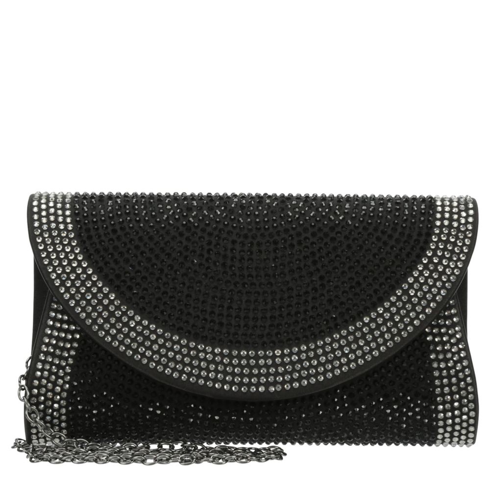 WOMENS FULLY CRYSTAL FLAP CLUTCH