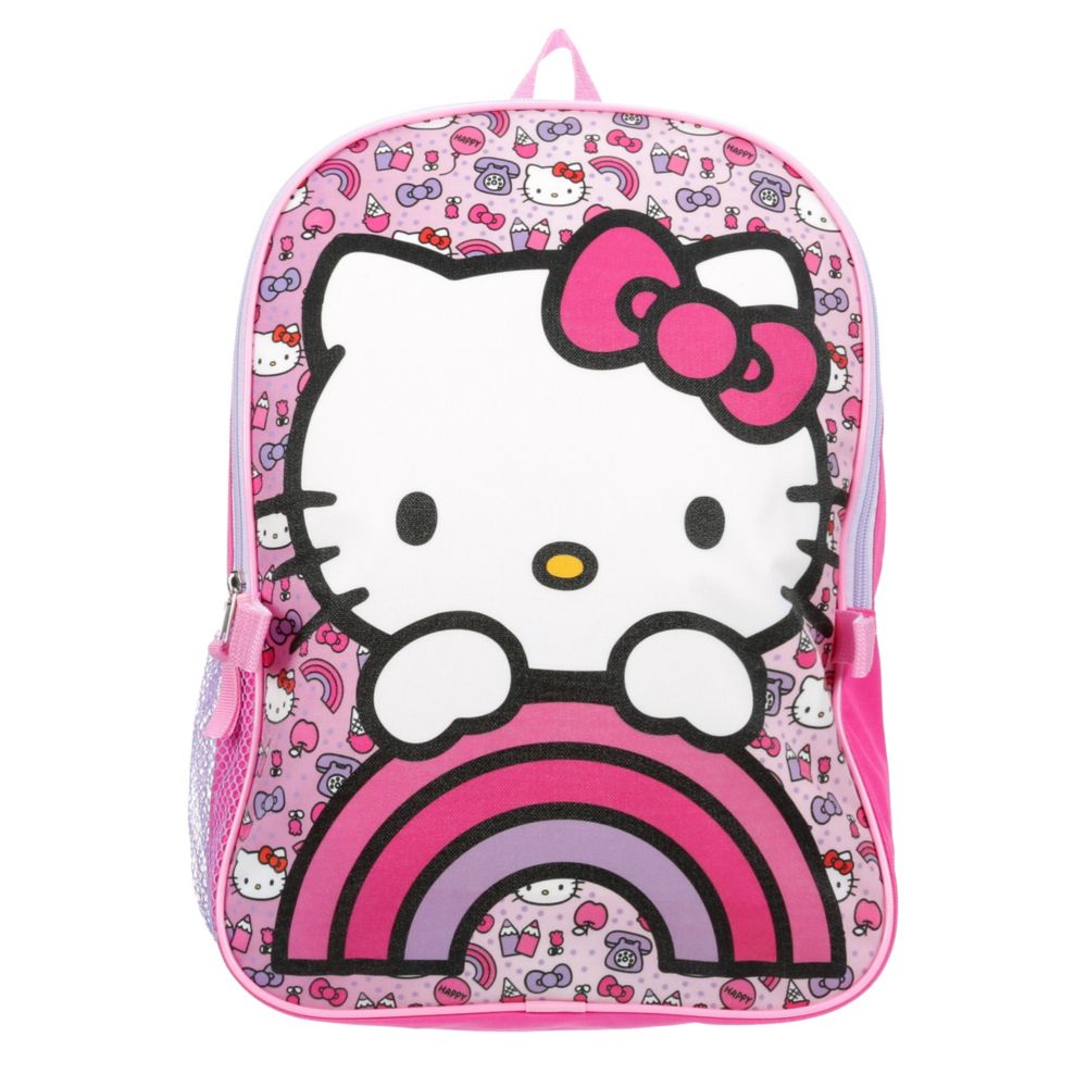 GIRLS HELLO KITTY BACKPACK SET WITH LUNCHBOX