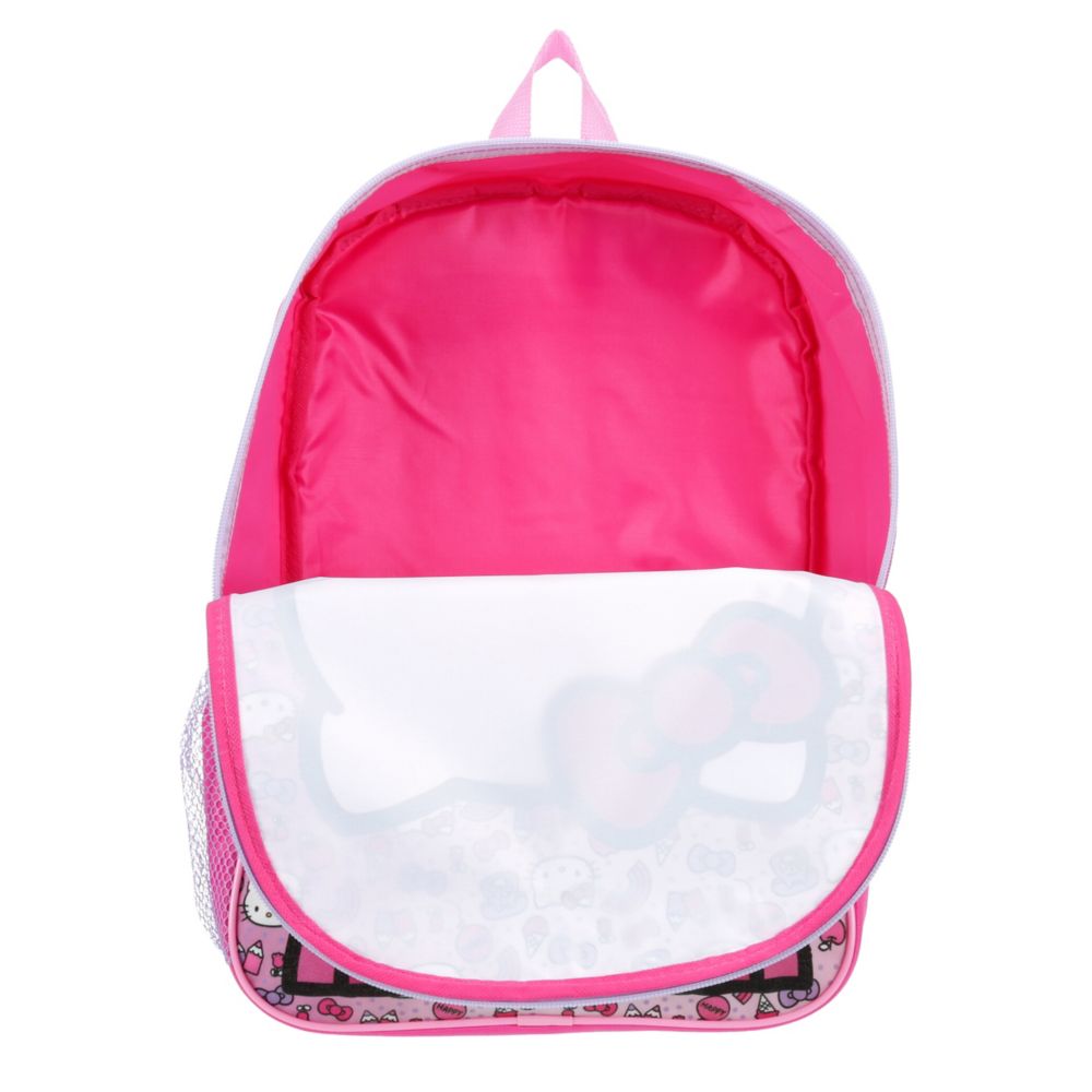 GIRLS HELLO KITTY BACKPACK SET WITH LUNCHBOX