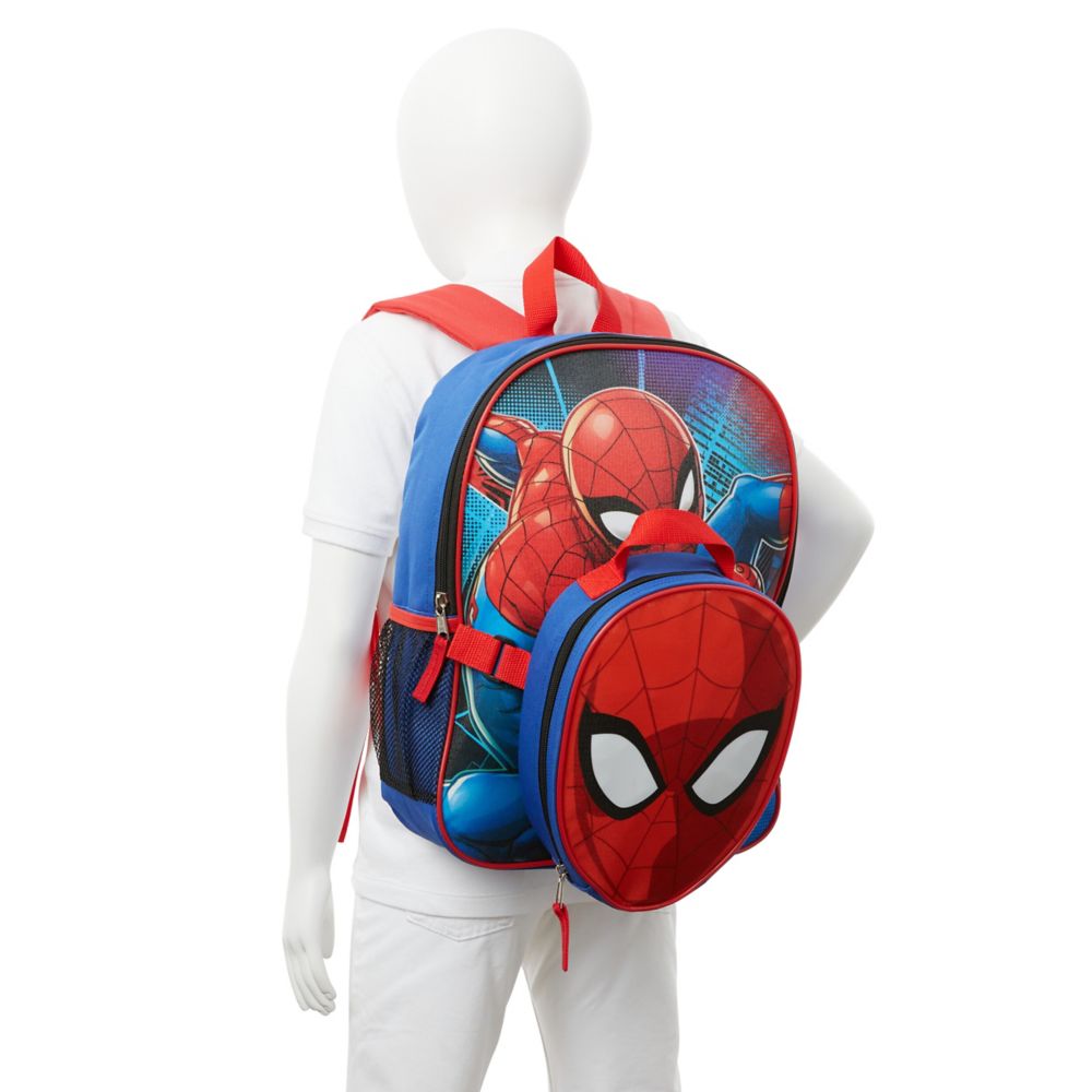 BOYS SPIDERMAN BACKPACK SET WITH LUNCHBOX