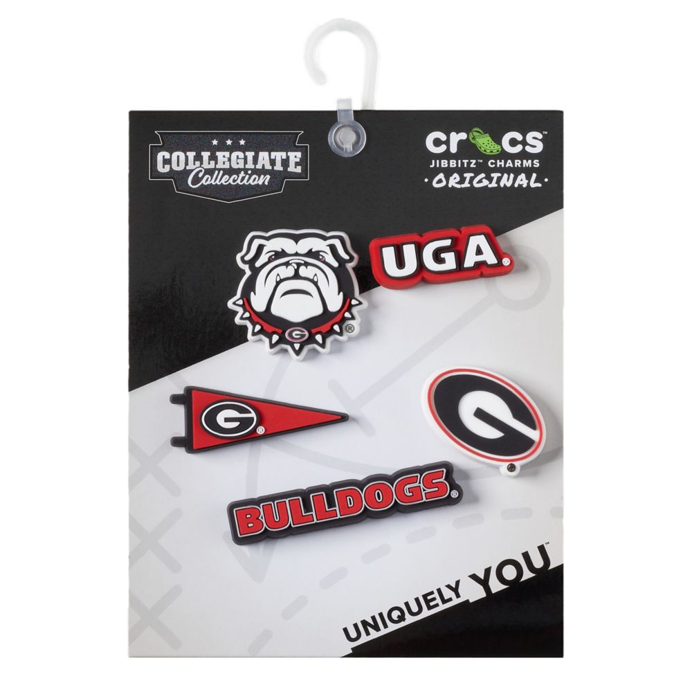 UNISEX UNIVERSITY OF GEORGIA 5 PACK JIBBITZ