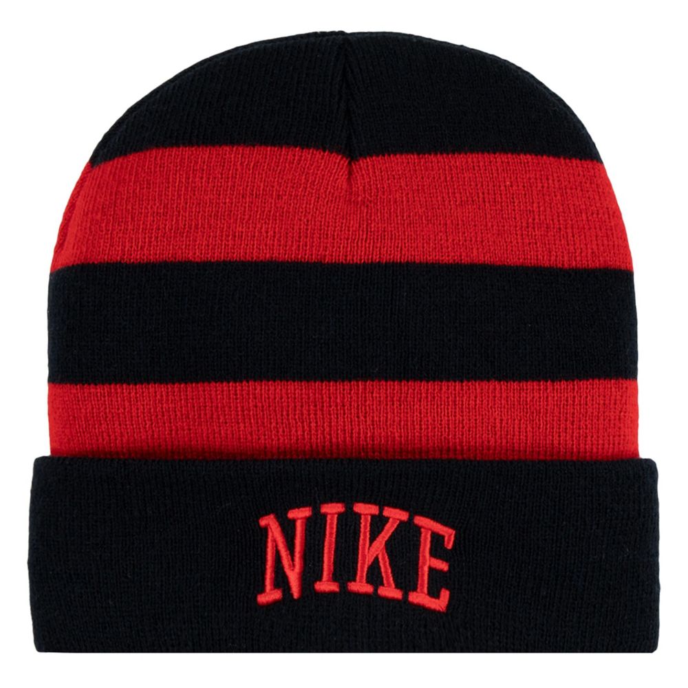 BOYS CHUNKY STRIPE BEANIE SET