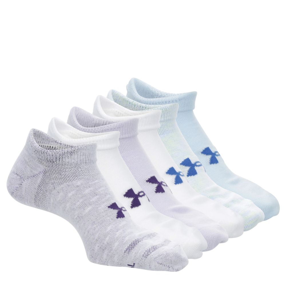 WOMENS NO SHOW SOCKS 6 PAIRS