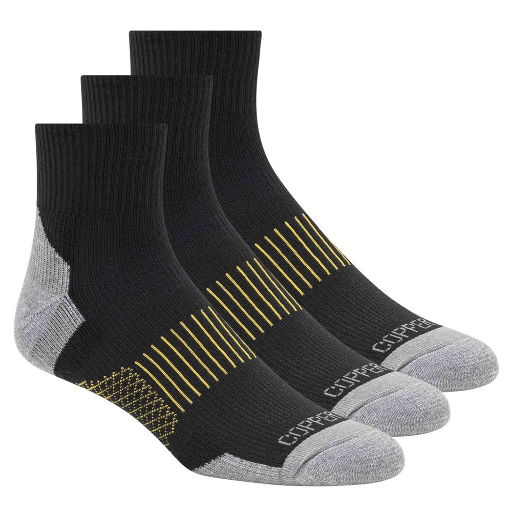 MENS QUARTER SOCKS 3 PAIRS