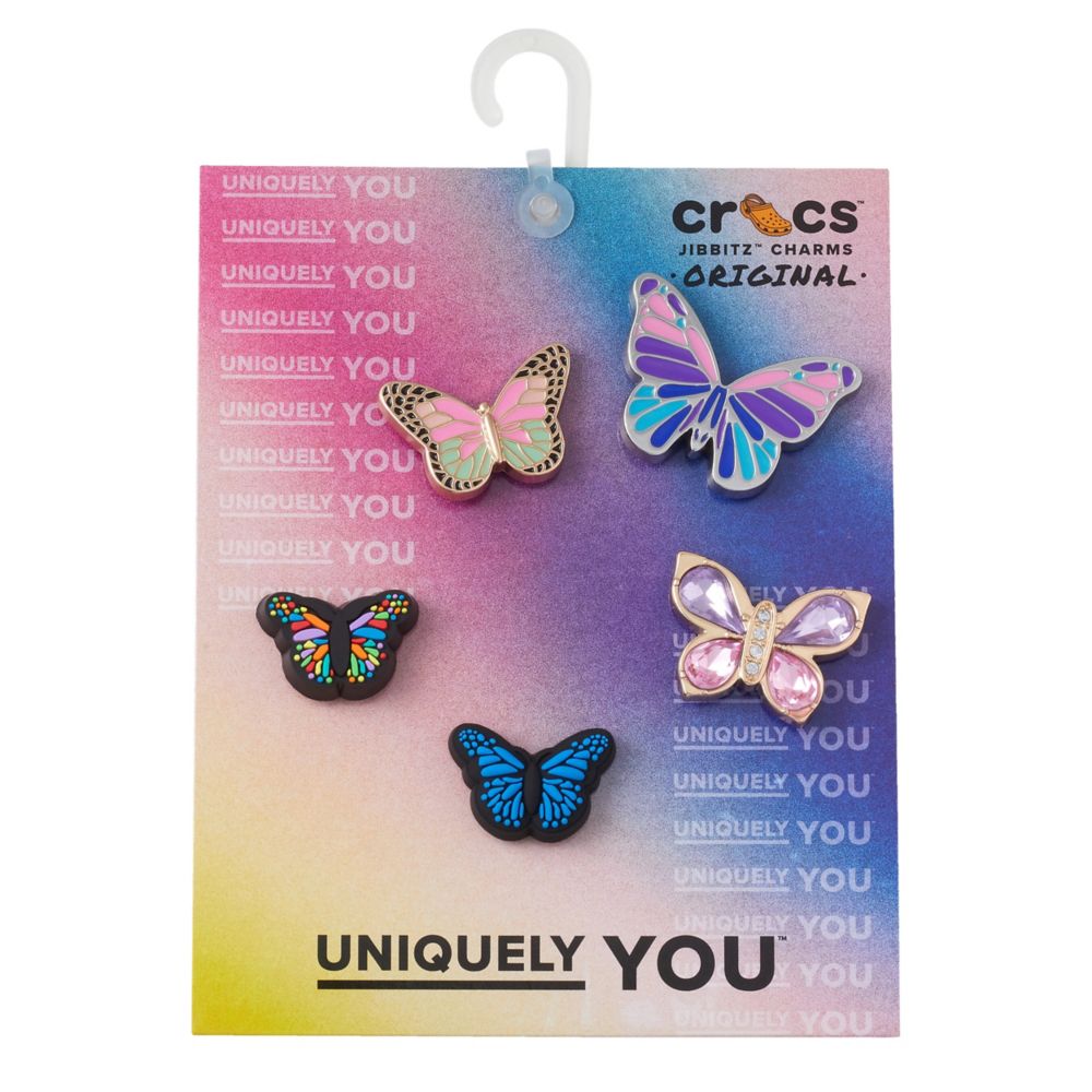 UNISEX BUTTERFLY 5 PACK JIBBITZ