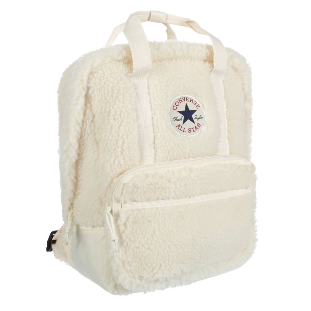 CONVERSE UNISEX SHERPA SMALL SQUARE BACKPACK OFF WHITE