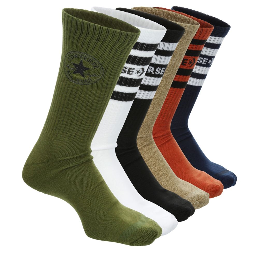 MENS CREW SOCKS 6 PAIRS