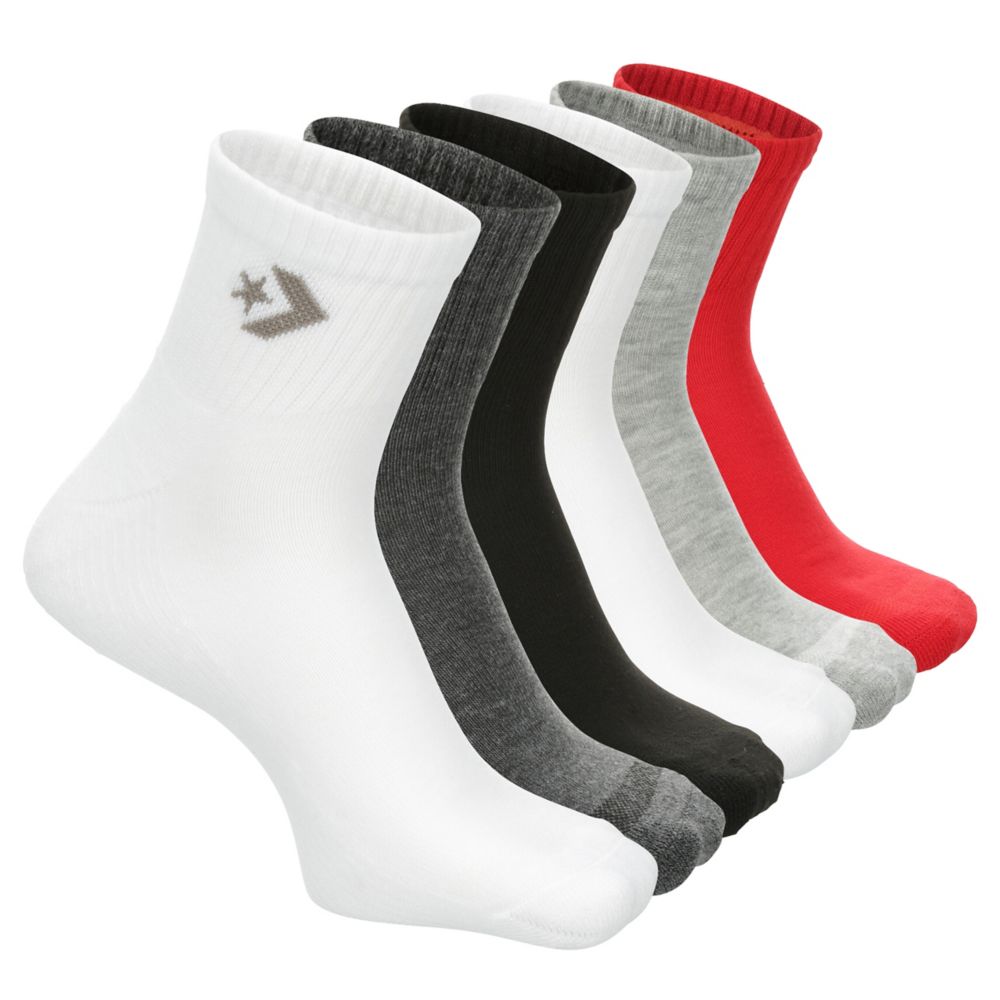 MENS STAR CHEVRON QUARTER SOCKS 6 PAIRS