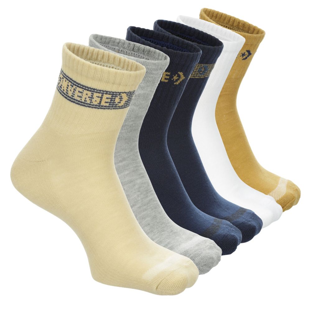 MENS QUARTER SOCKS 6 PAIRS