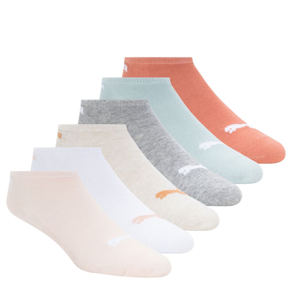 WOMENS NO SHOW SOCKS 6 PAIRS