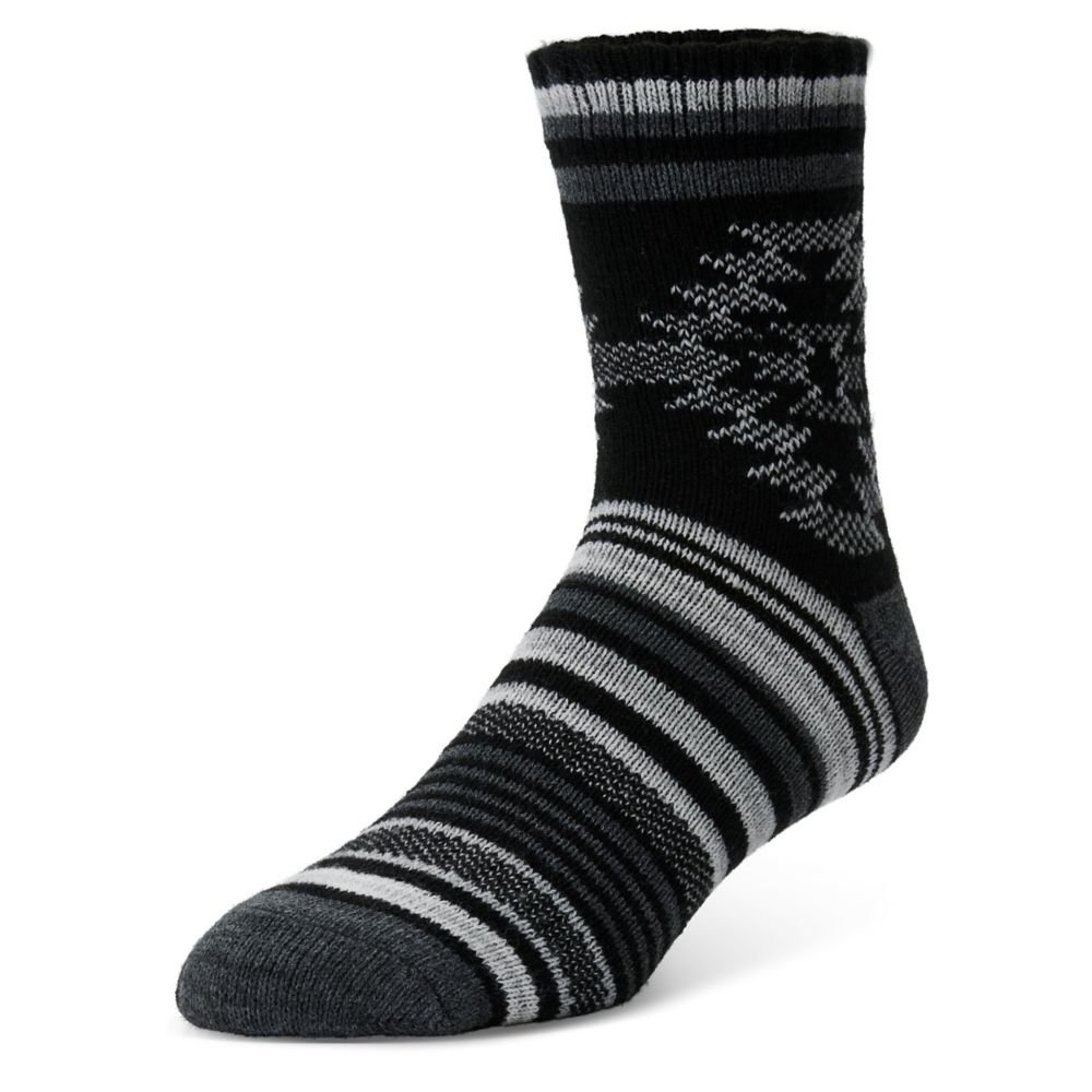 MENS ALOE INFUSED BIRDSEYE CREW SOCKS 1 PAIR