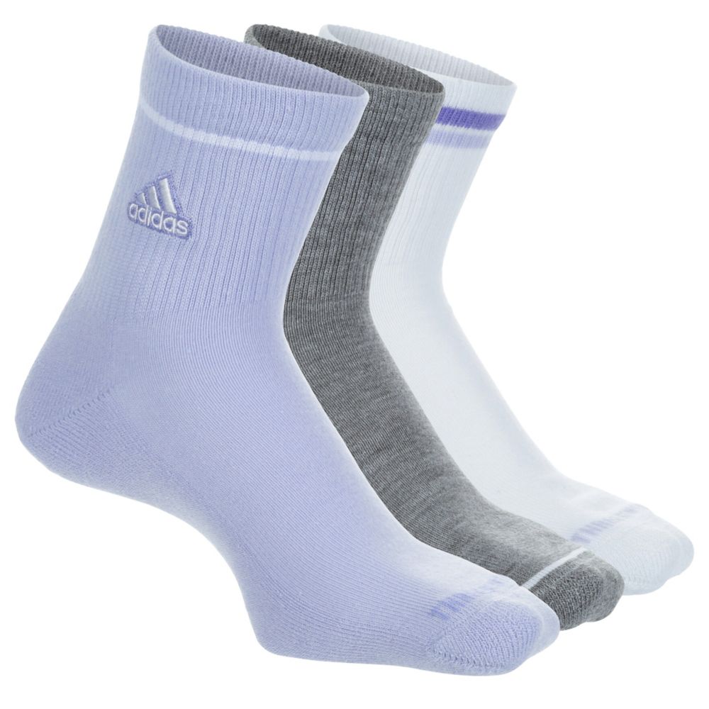 WOMENS HIGH QUARTER SOCKS 3 PAIRS