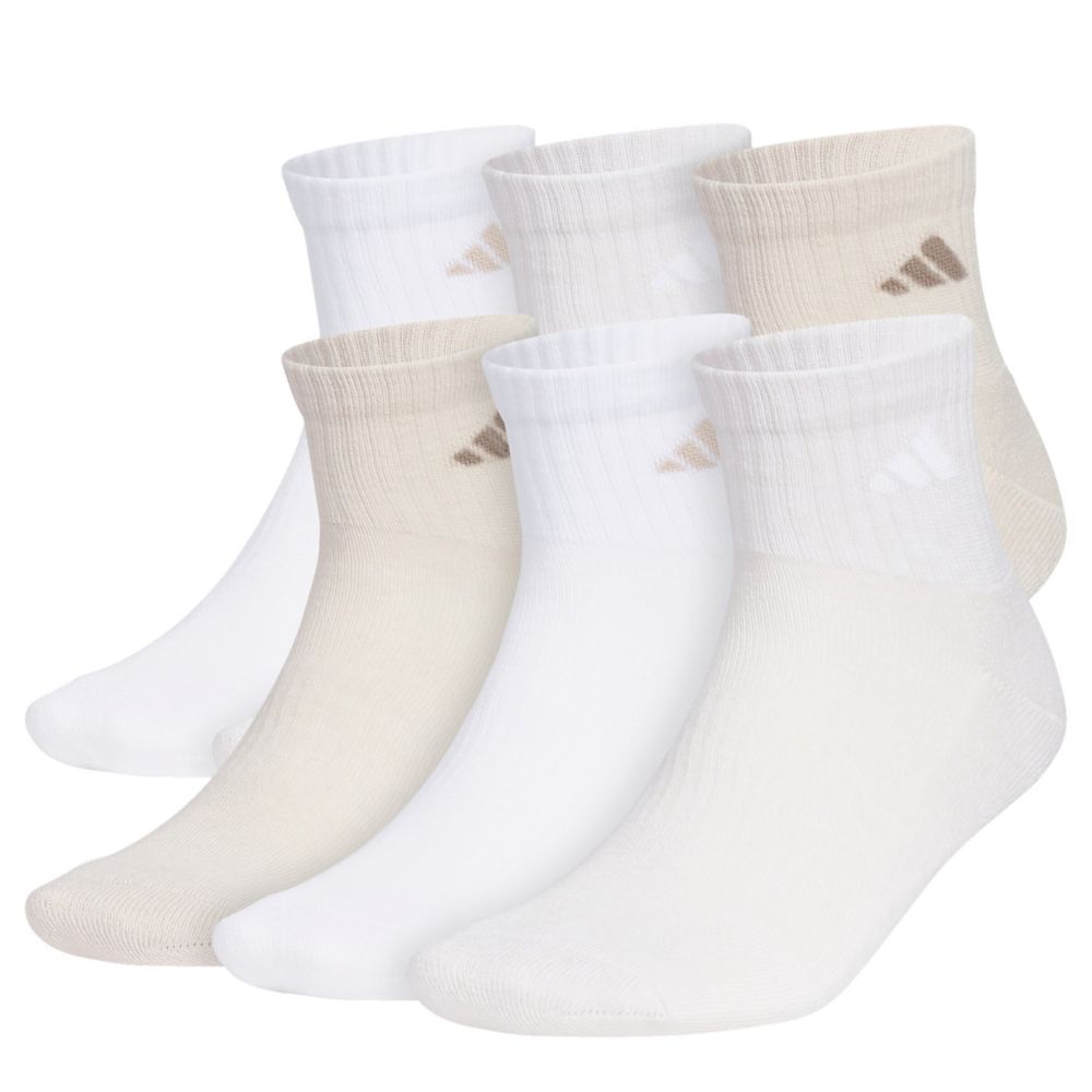 MENS ATHLETIC CUSHIONED QUARTER SOCKS 6 PAIRS