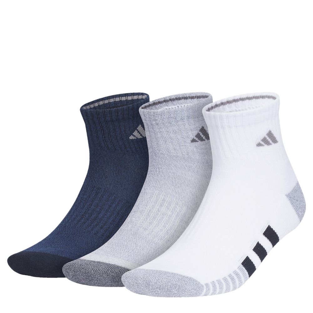 MENS CUSHIONED QUARTER SOCKS 3 PAIRS