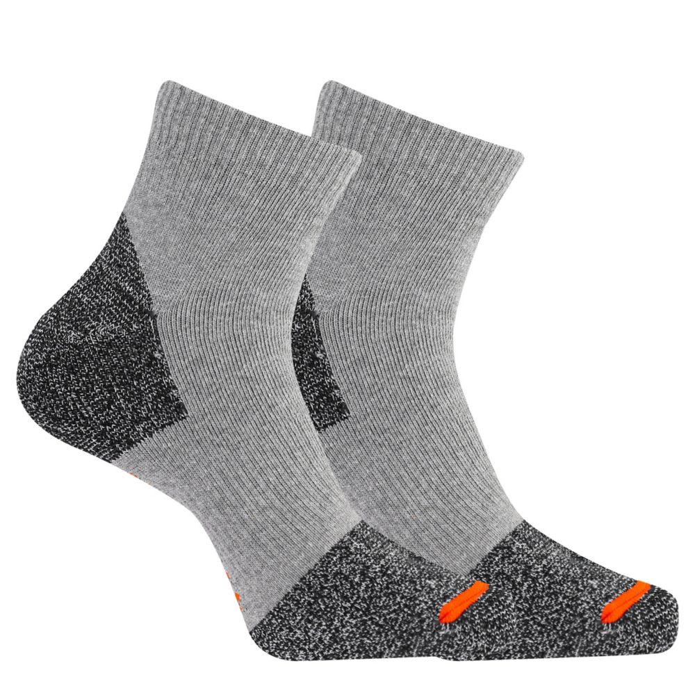 MENS SAFETY TOE QUARTER SOCKS 2 PAIRS