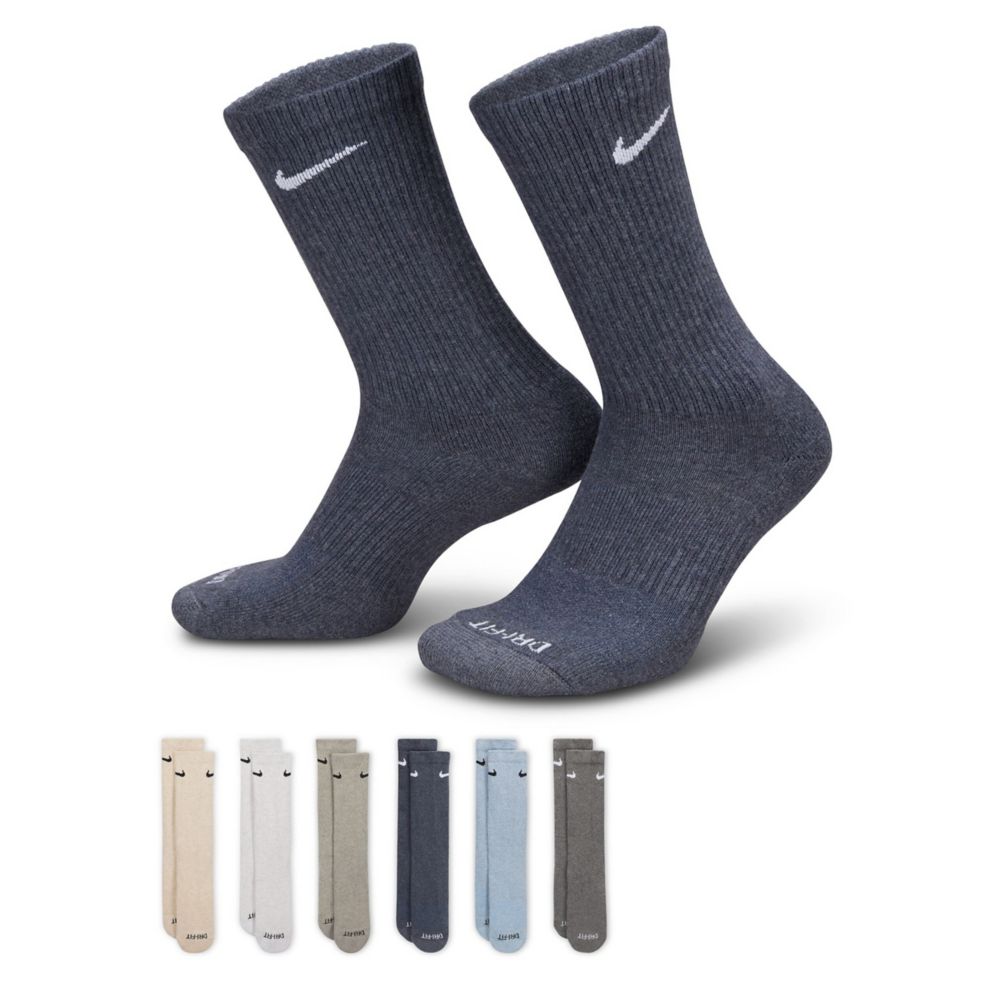 MENS EVERYDAY CUSHIONED CREW SOCKS 6 PAIRS