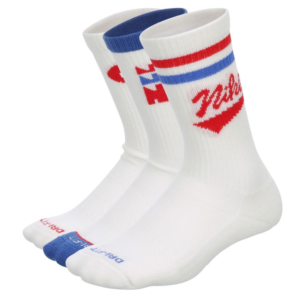 BOYS RETRO CREW SOCKS 6 PAIRS
