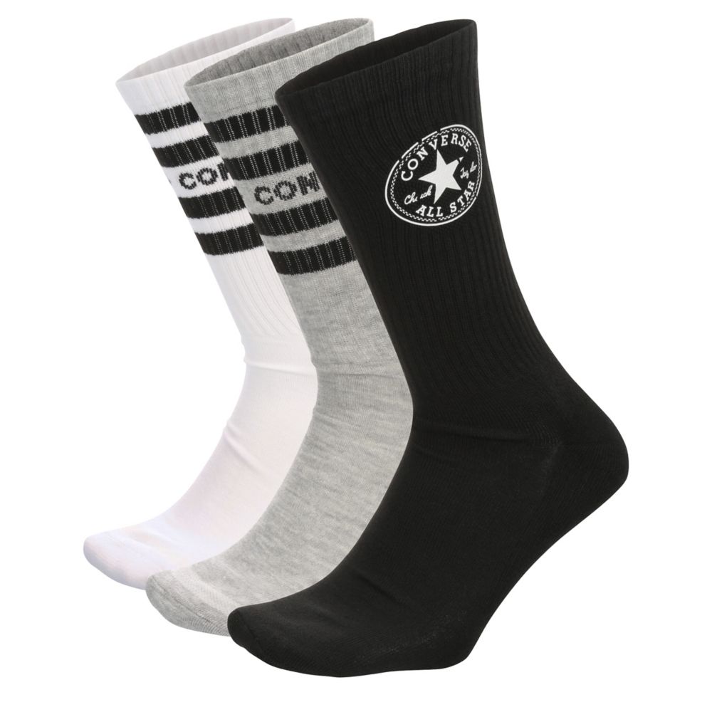 MENS CHUCK PATCH CREW SOCKS 3 PAIRS