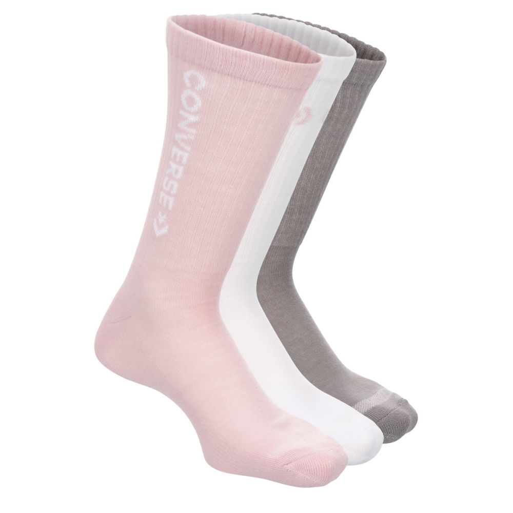 WOMENS CLASSIC LOGO CREW SOCKS 3 PAIRS