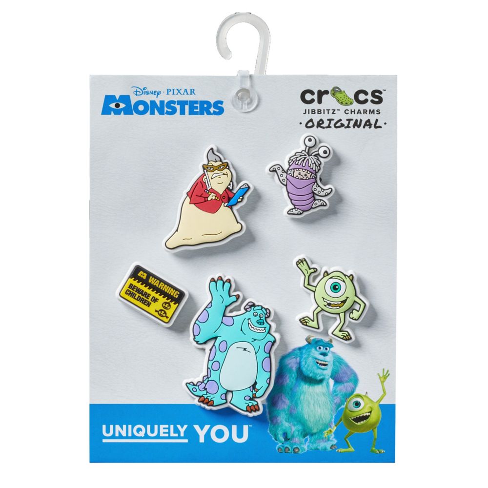 UNISEX MONSTERS INC 5 PACK JIBBITZ