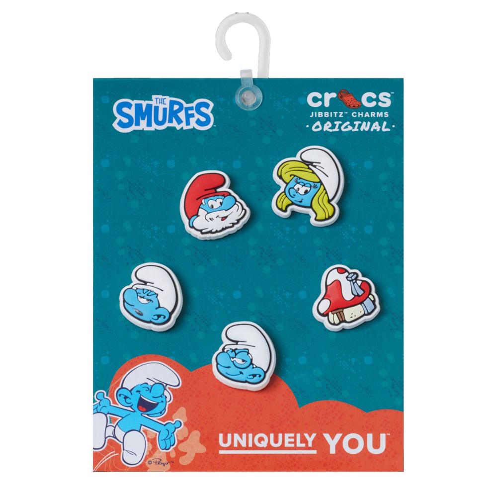 UNISEX SMURFS 5 PACK JIBBITZ