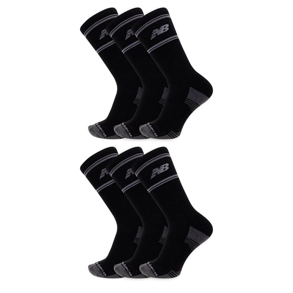 MENS CREW SOCKS 6 PAIRS