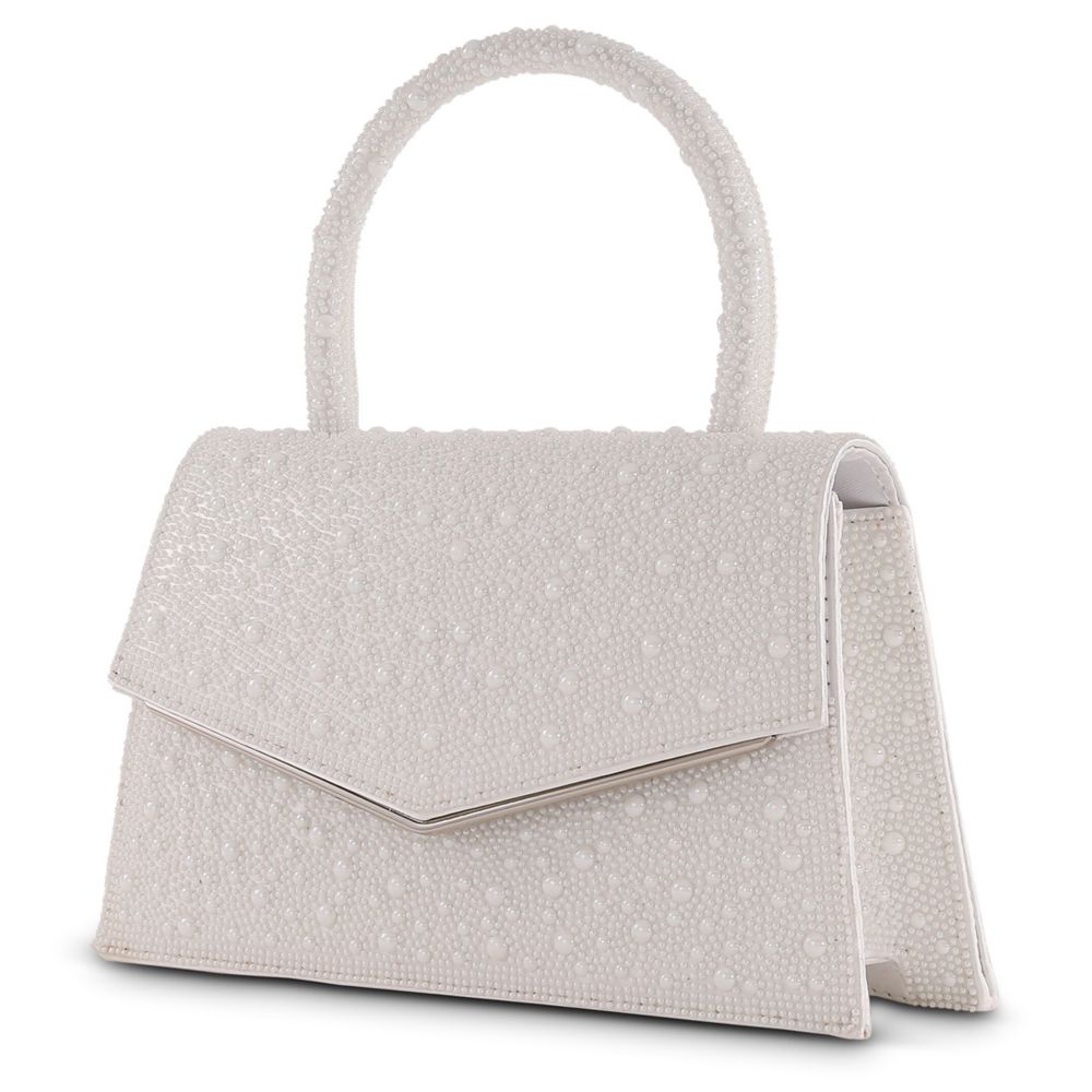 UNISEX MIX CABACHON TOP HANDLE CLUTCH