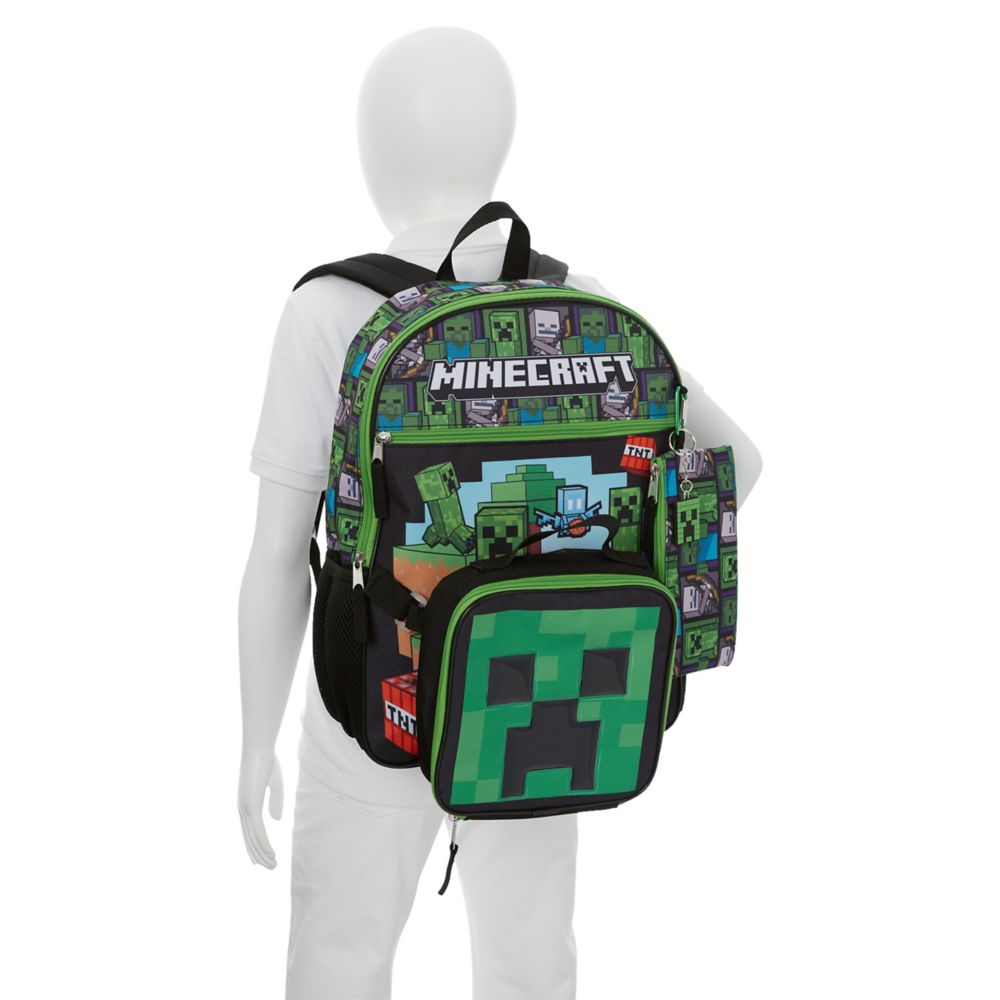 【お1人様1点限り】 Assorted Minecraft Boys 5 Piece Minecraft Backpack Set その他