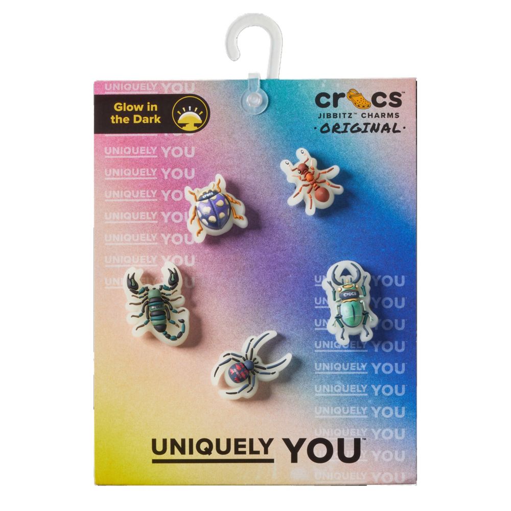 UNISEX GLOW IN THE DARK CREEPY CRAWLERS 5 PACK JIBBITZ