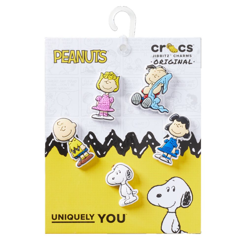UNISEX PEANUTS 5 PACK JIBBITZ