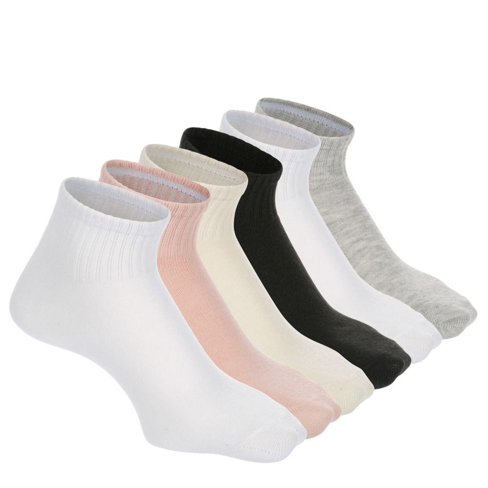 WOMENS QUARTER SOCKS 6 PAIRS