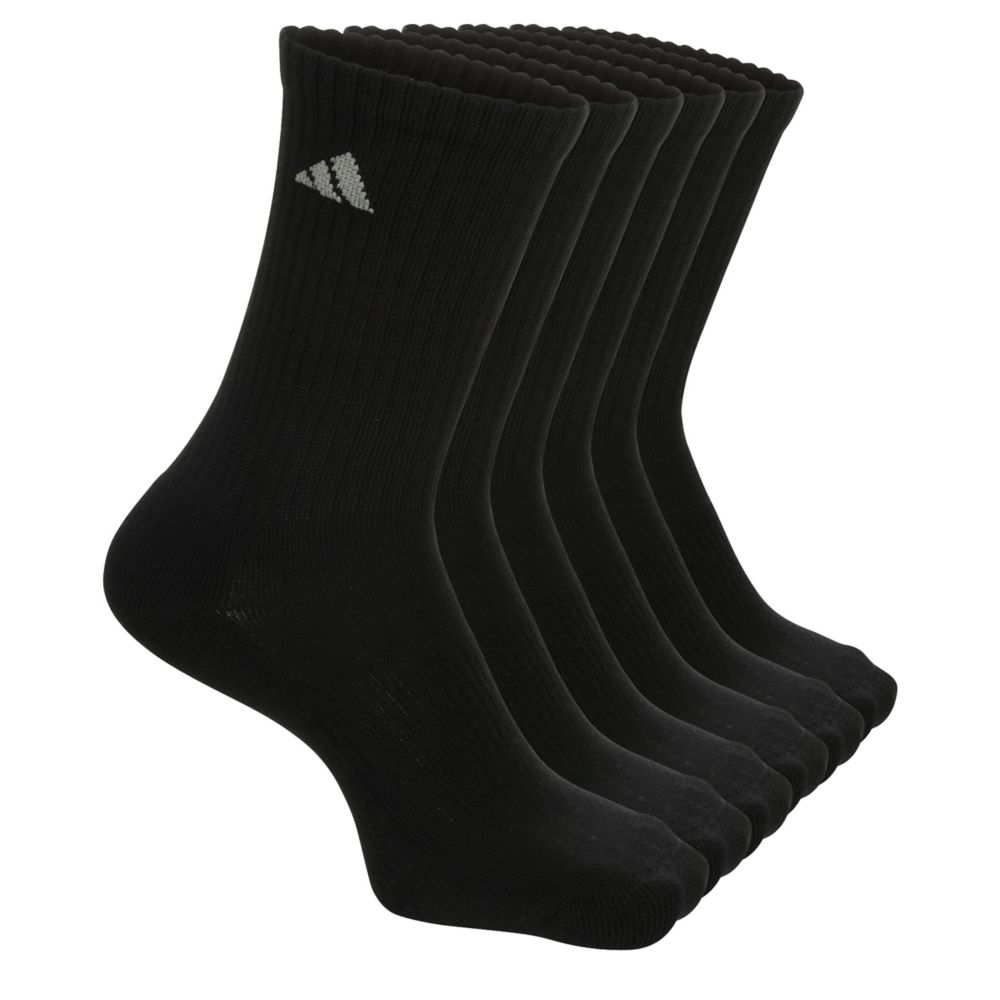 MENS CUSHIONED CREW SOCKS 6 PAIRS