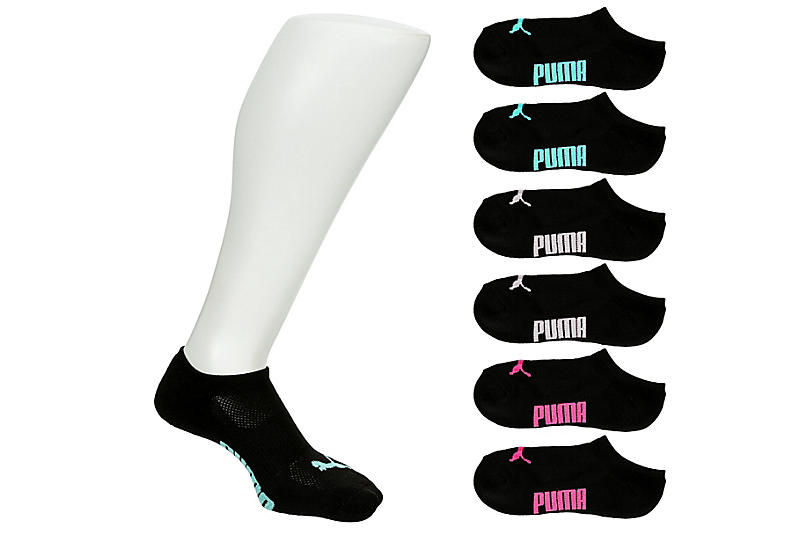 Black Puma Womens Cool Cell No Show Socks 6 Pairs | Accessories | Rack Room  Shoes