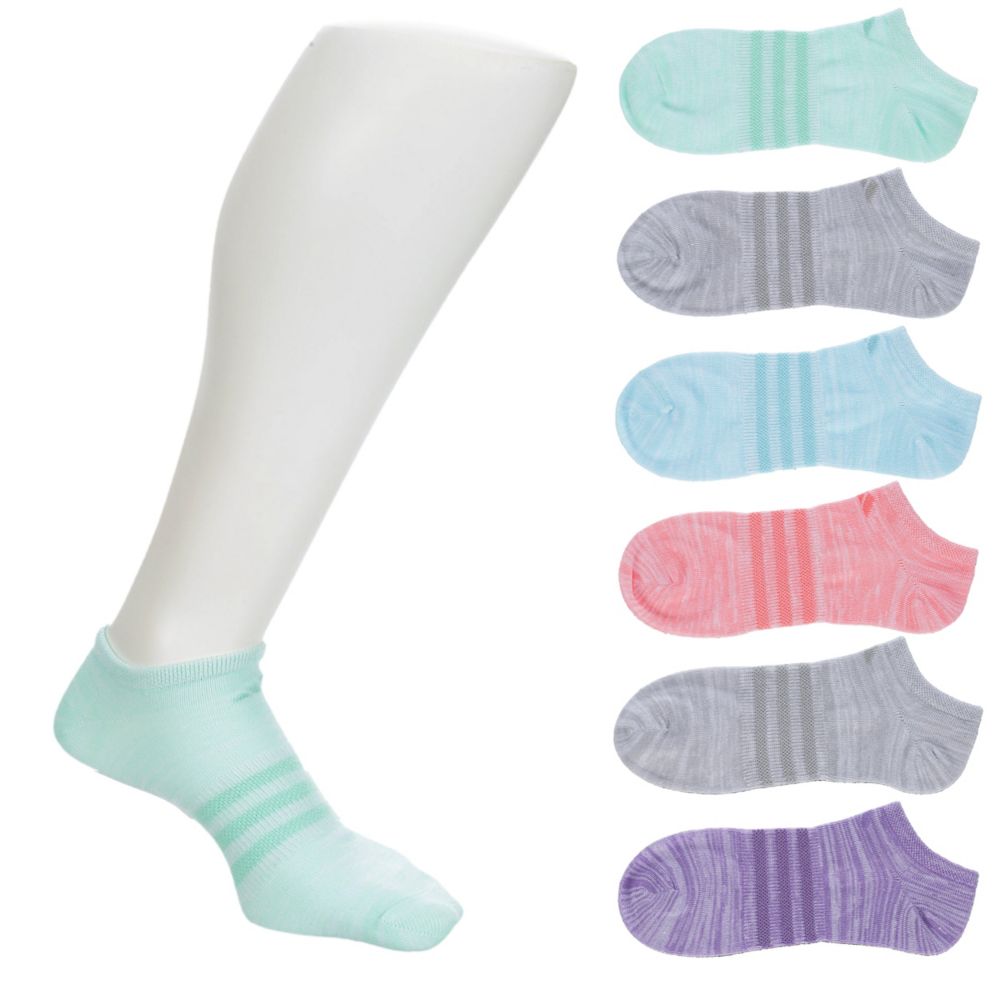 Pale Green Adidas Womens Superlite No Show Socks 6 Pairs | No Show Socks |  Rack Room Shoes