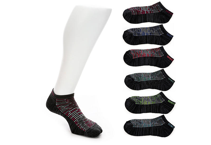 Expense instant lead Black Skechers Womens Active Low Cut Socks 6 Pairs | Womens | Rack Room  Shoes