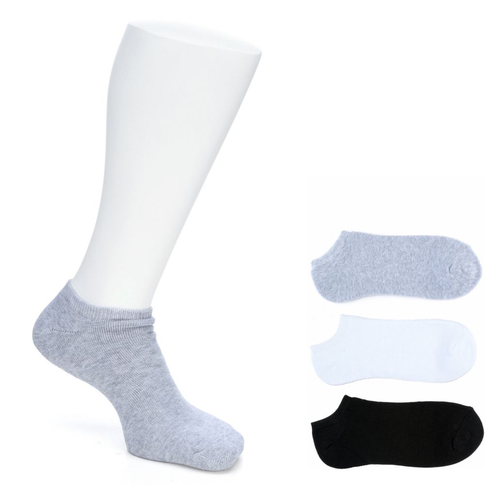 MENS NO SHOW SOCKS 6 PAIRS