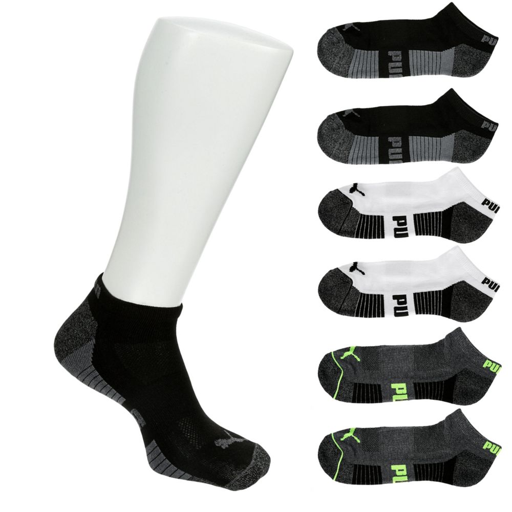 Puma men's 6-pair low cut clearance socks