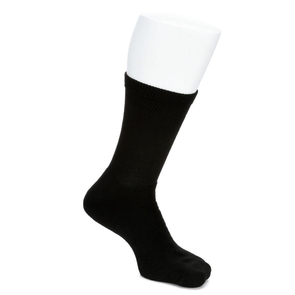 MENS LARGE CREW SOCKS 6 PAIRS