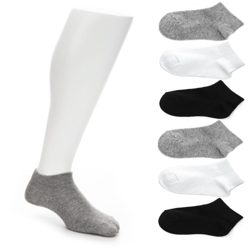 BOYS LOW CUT SOCKS 6 PAIRS