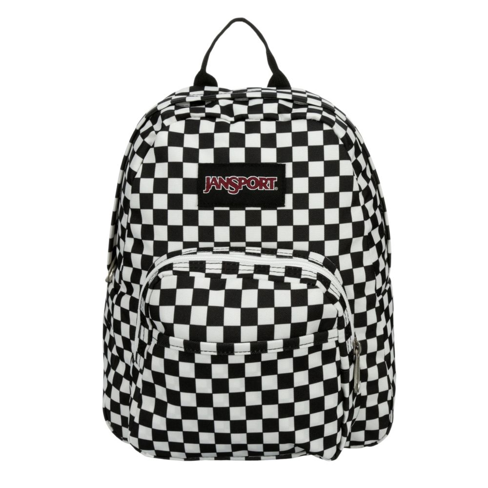 black and white polka dot jansport backpack