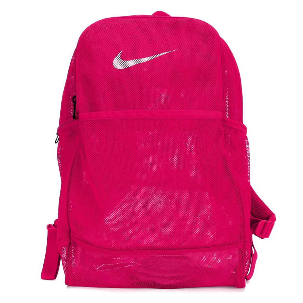 Pink Nike Womens Brasilia Mesh Backpack 