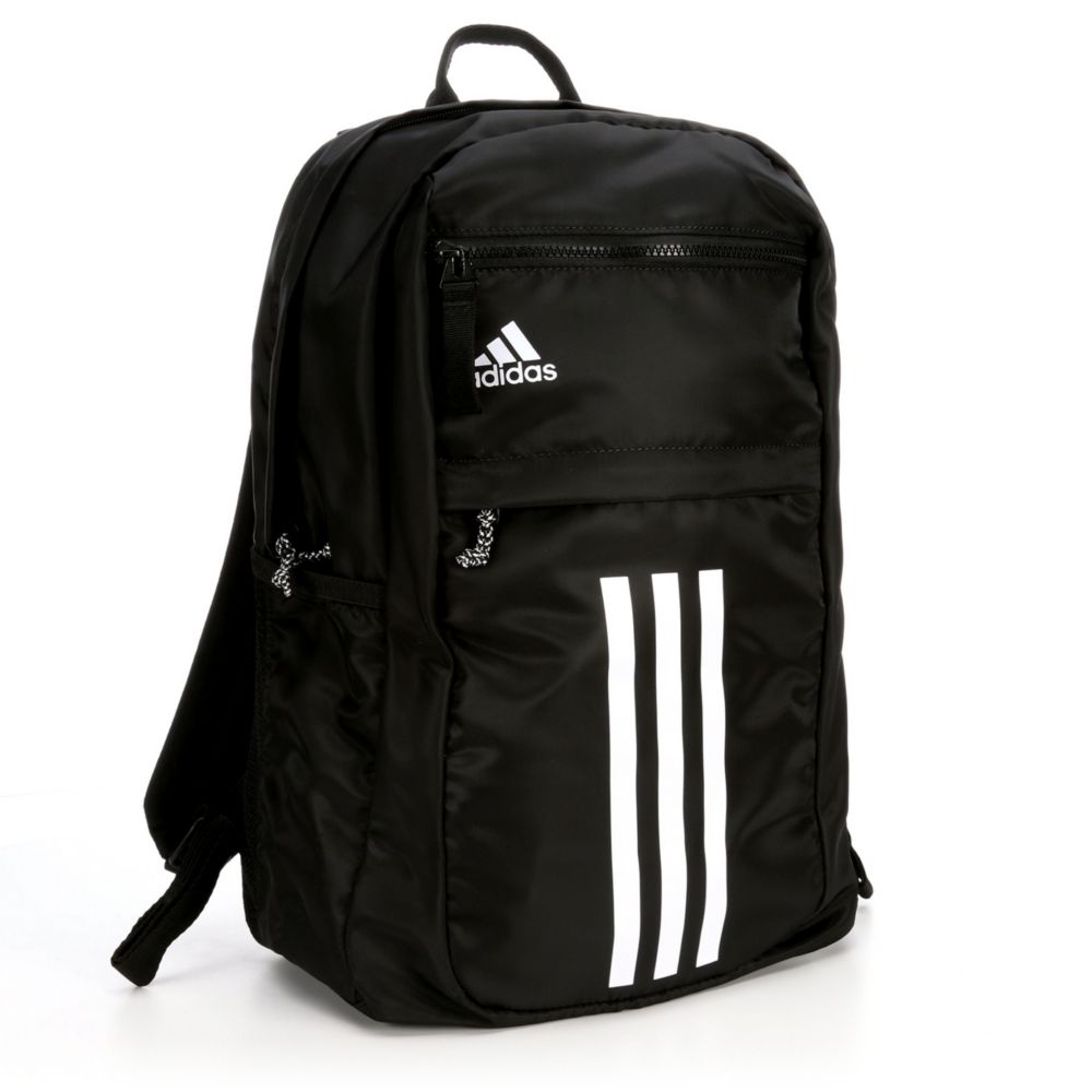 Black Adidas Unisex League 3 Stripe Backpack Backpacks Rack Room Shoes