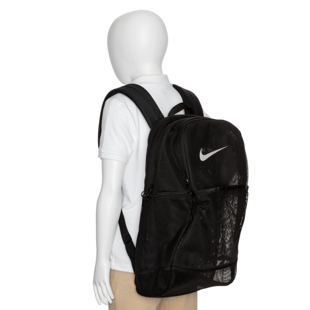 black nike mesh backpack